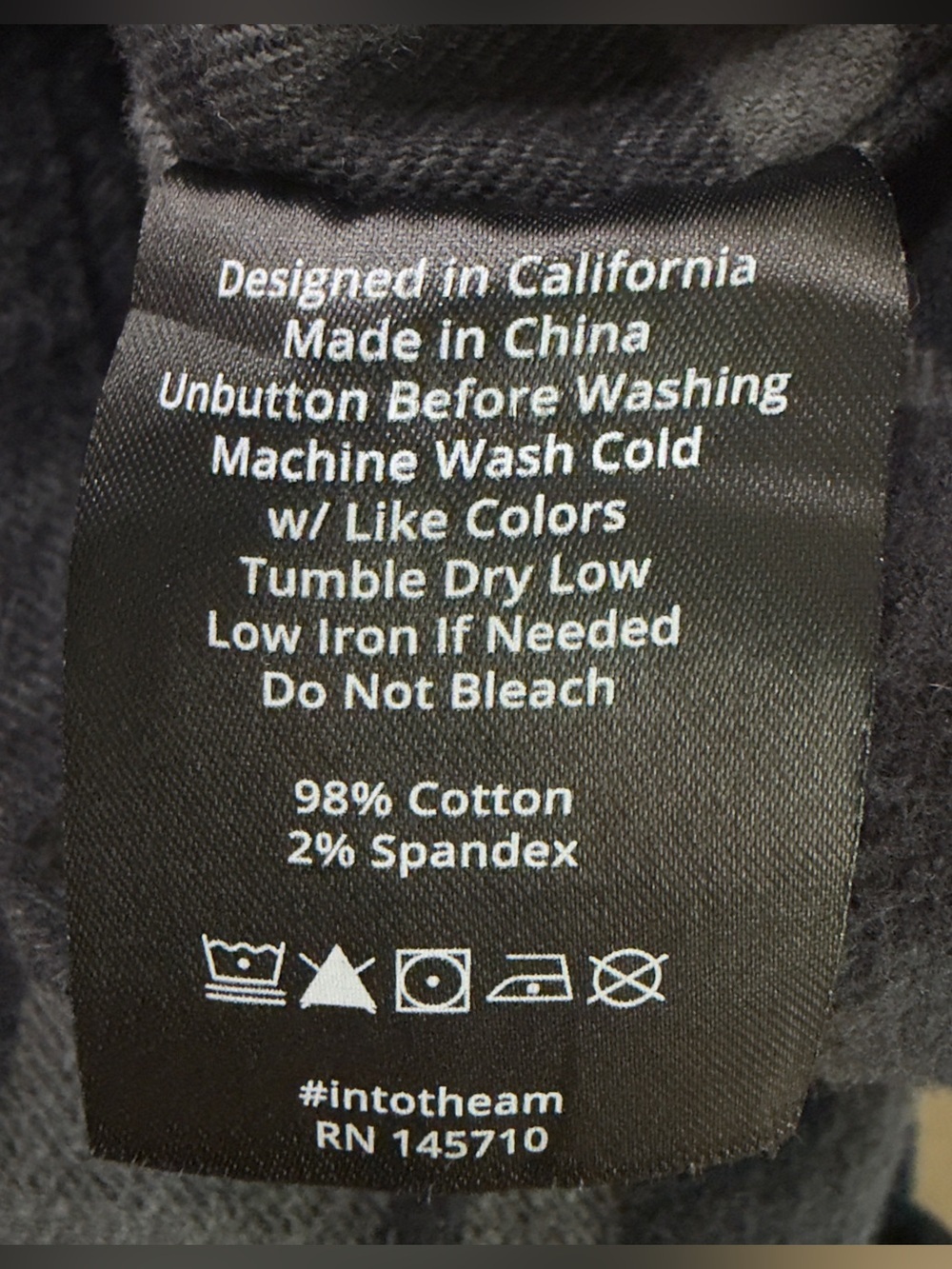 INTO THE AM Men’s Fairbanks Flannel - Size L - Picture 8 of 8